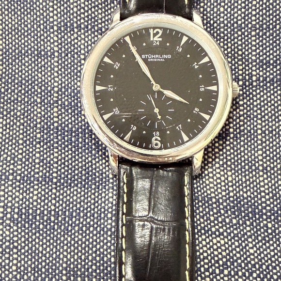 Stuhrling Original Other - Stuhrling Original Black Dial Silver Case Watch